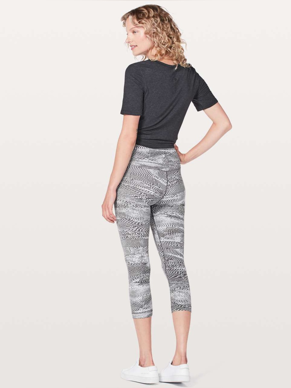 Lululemon Align Swerve Vapor Metal Gray Crop Leggings 8 M Pant Women